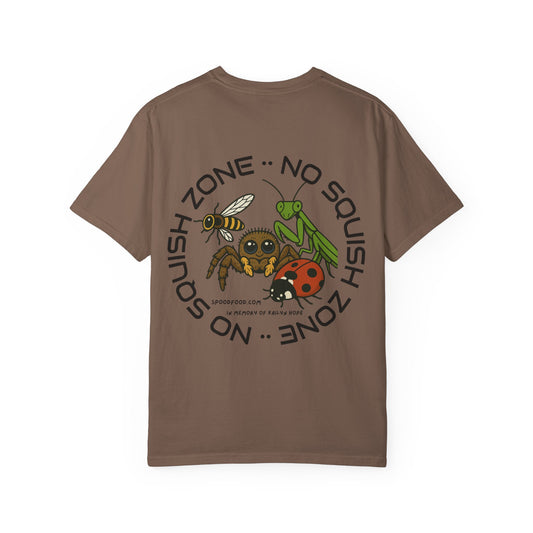 No Squish Zone T-shirt - Front logo, Back Design