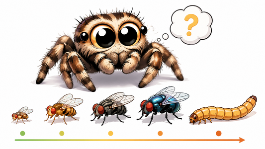 Choosing the Right Feeder Size for Jumping Spiders | SpoodFood
