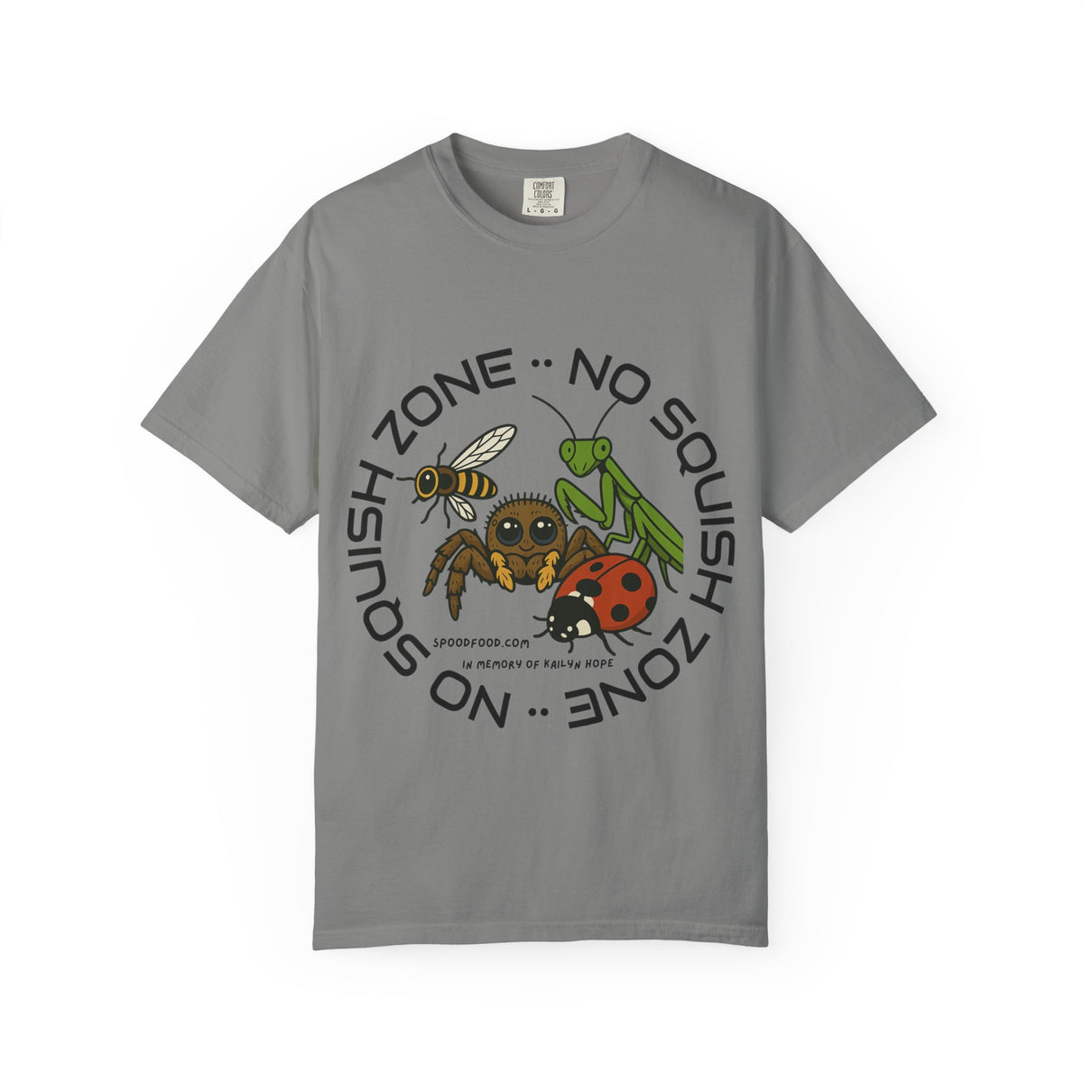 No Squish Zone T-shirt - Front Design