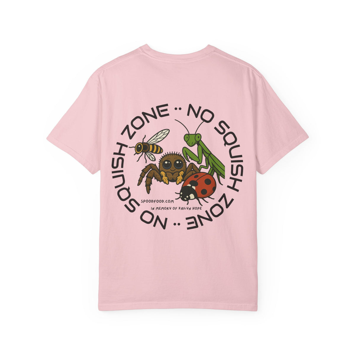 No Squish Zone T-shirt - Front logo, Back Design
