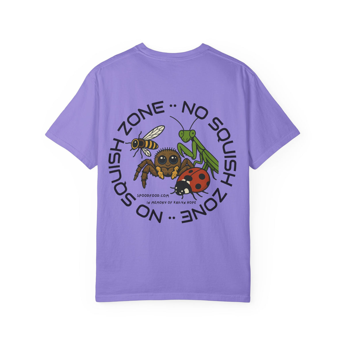 No Squish Zone T-shirt - Front logo, Back Design