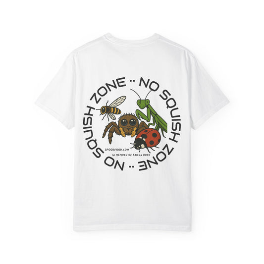 No Squish Zone T-shirt - Front logo, Back Design
