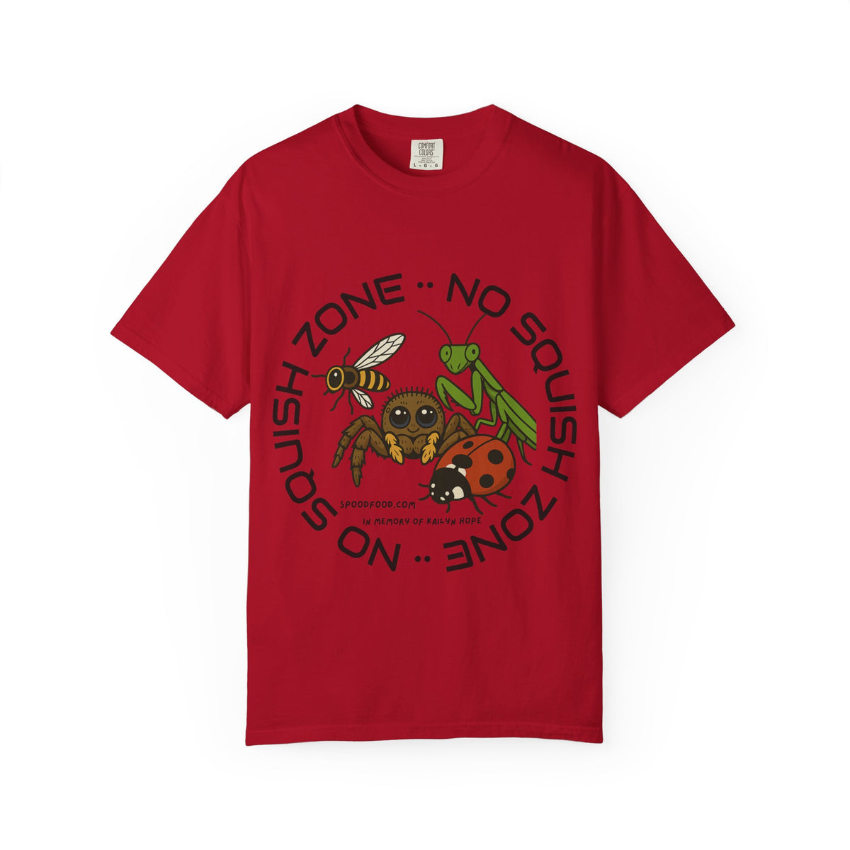 No Squish Zone T-shirt - Front Design