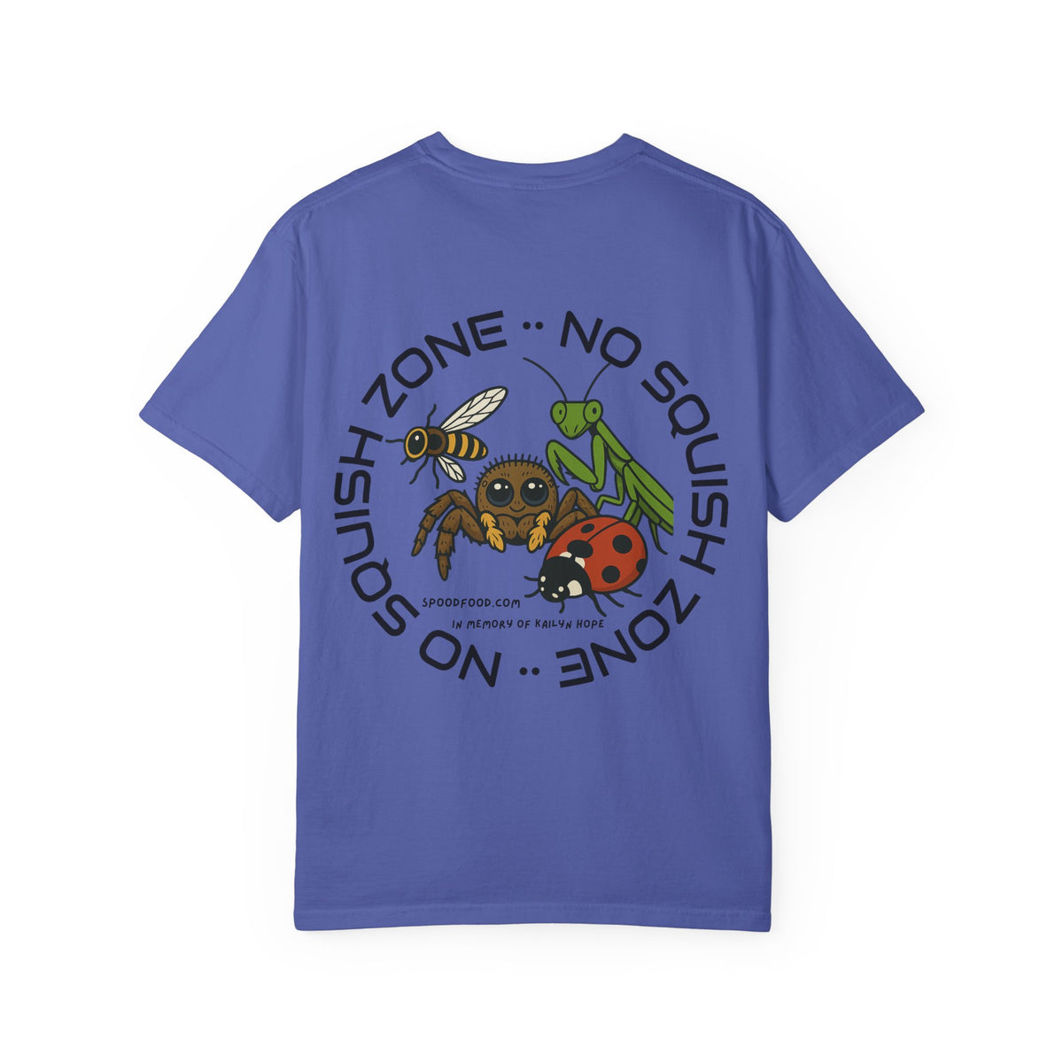 No Squish Zone T-shirt - Front logo, Back Design