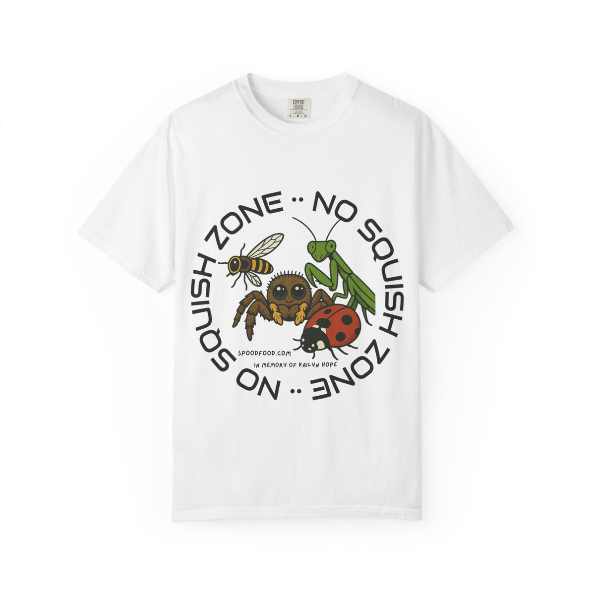 No Squish Zone T-shirt - Front Design