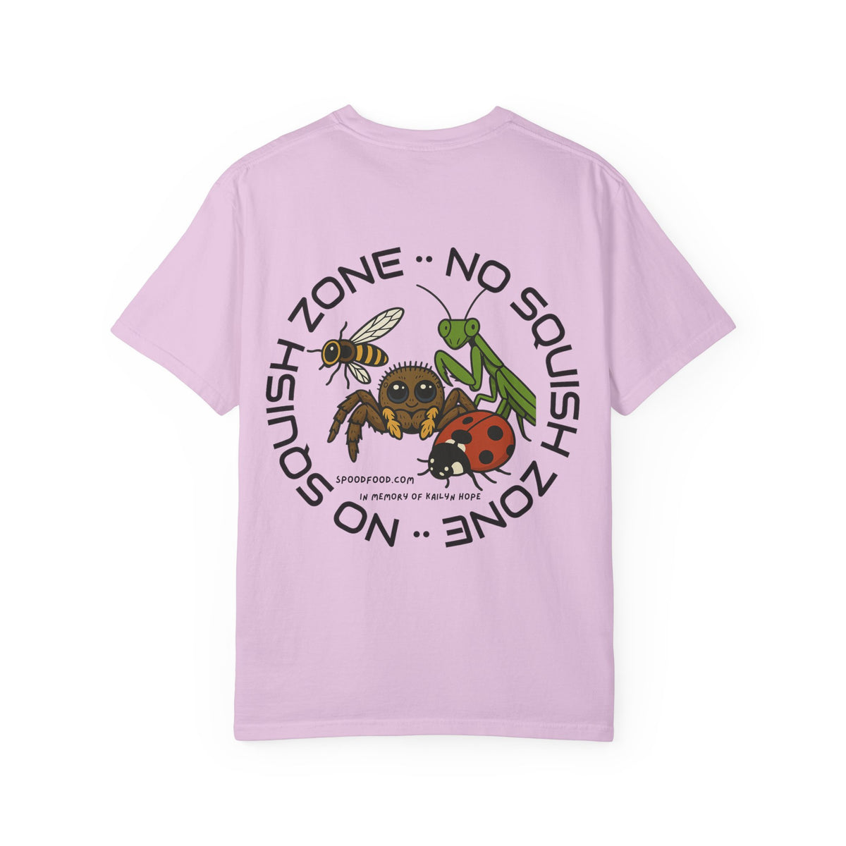 No Squish Zone T-shirt - Front logo, Back Design