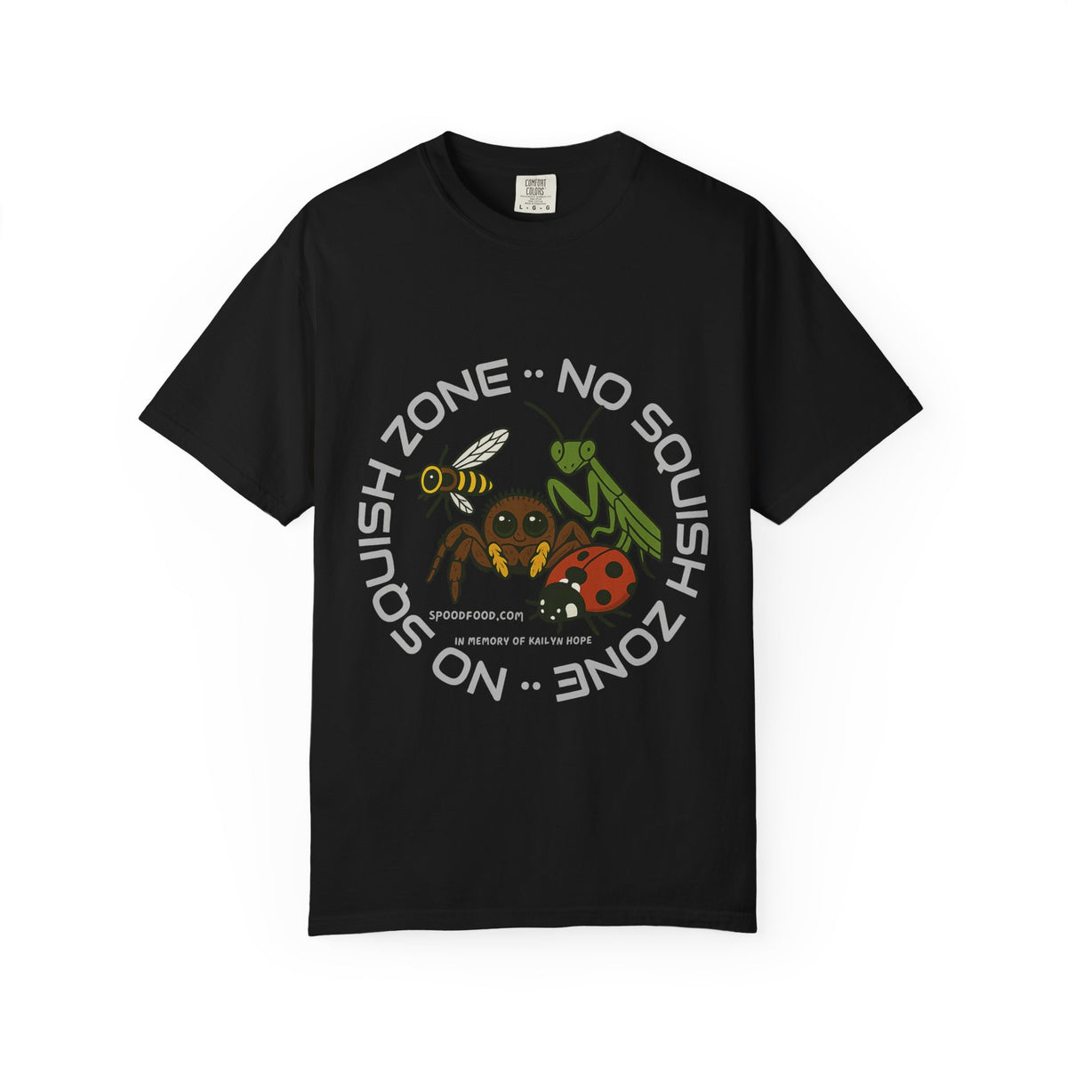 No Squish Zone T-shirt - Front Design