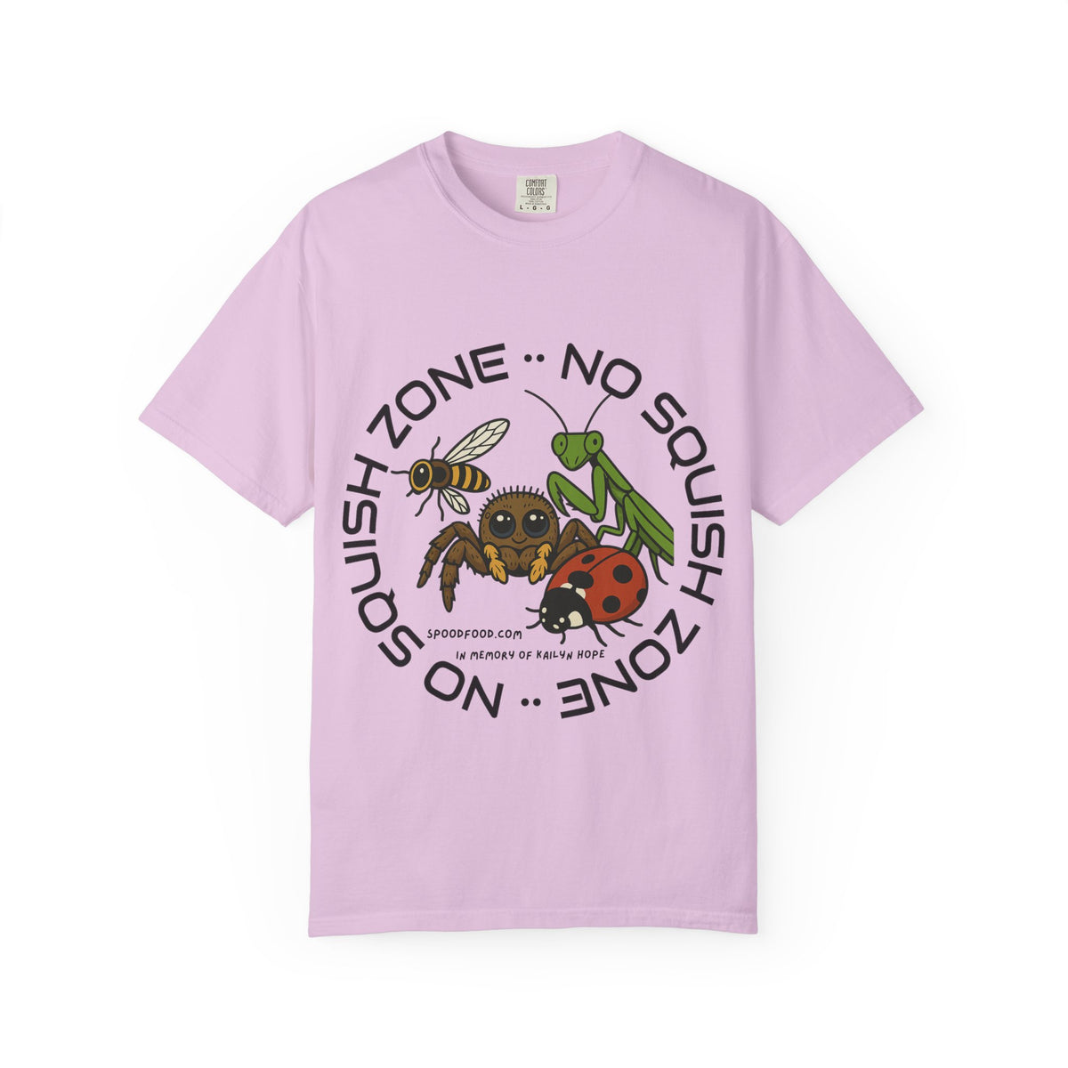 No Squish Zone T-shirt - Front Design